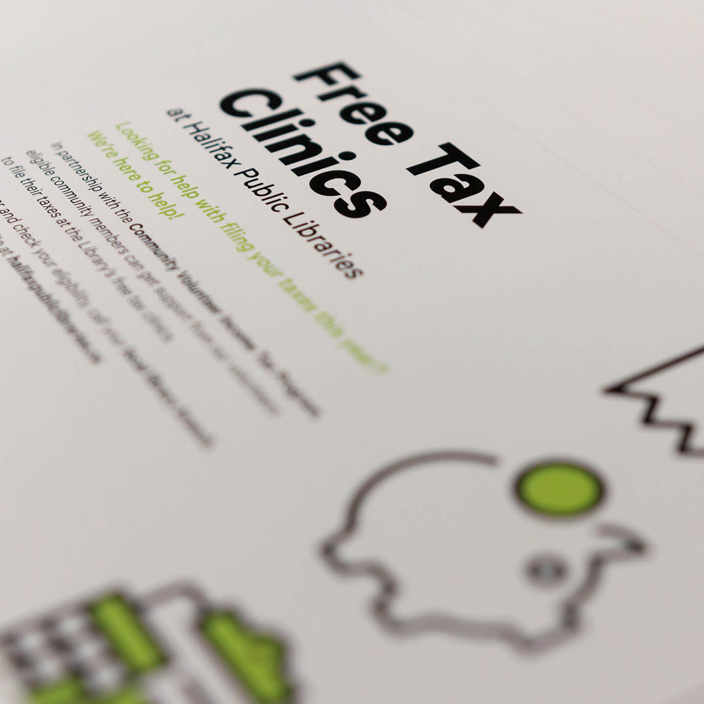 Free tax clinics at the Library.